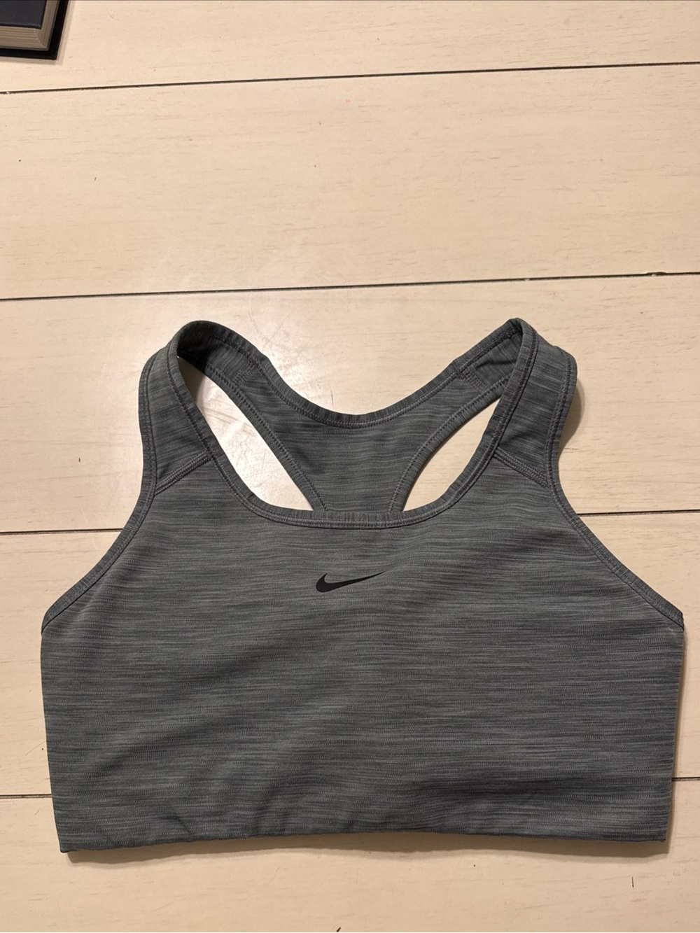 Nike Heather Gray Racerback Training Sports Bra